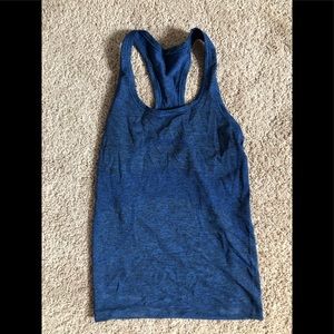 Blue lulu lemon workout tank